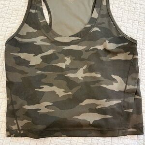 Athleta black and grey Crop Tank Top Sleeveless Fitted